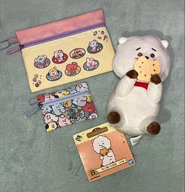 RJ 봉제 인형과 파우치 세트