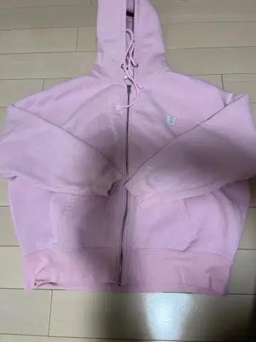 NiziU 핑크 풀 집업 후드티