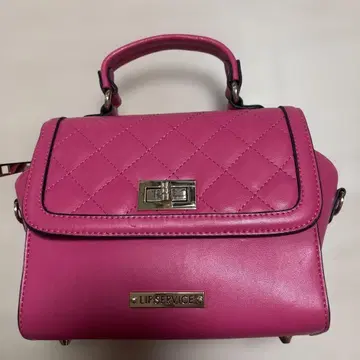 립 서비스 핑크 숄더백