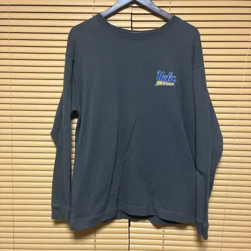 UCLA 다크 그레이 롱 T 곰 자수