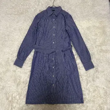 새상품급 브룩스브라더스 셔츠 원피스 벨트 포함 코튼 롱 4