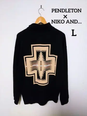 펜들턴 x 니코앤드 스냅 버튼 스웨트 셔츠 트레이닝복 L 구제 의류