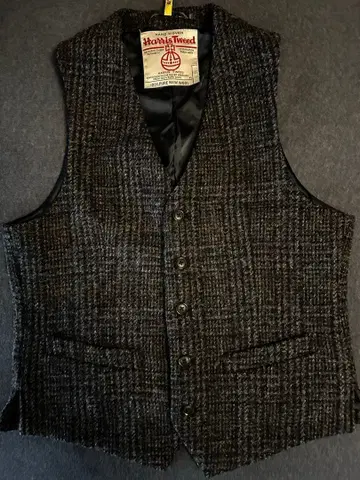 Harris Tweed 체크 무늬 베스트