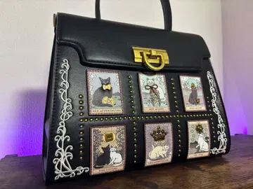 핸드백 타로 고양이 블랙