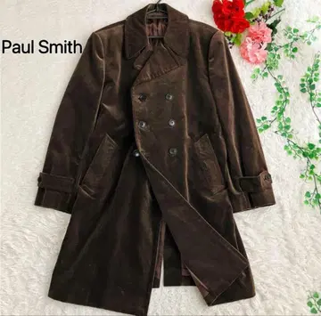 Paul Smith 폴스미스 더블 체스터 코트 롱 코듀로이