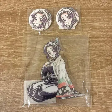 귀멸의 칼날 코쵸우 시노부 D상 아크릴 스탠드 E상 캔뱃지