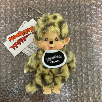 [택 포함 새상품] 몽치치 COLORS 키체인 레오파드 무늬 봉제 인형