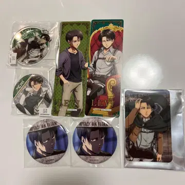 진격의 거인 리바이 캔뱃지 5개 세트