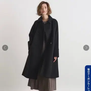 grove 텐트 라인 스텐카라 코트 블랙