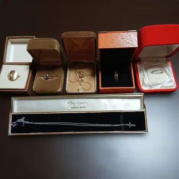 크로스 목걸이, 반지 외 쇼와 레트로 물품 세트