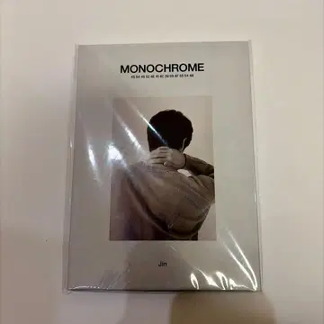 BTS MONOCHROME 엽서 석진 진 새상품 미개봉