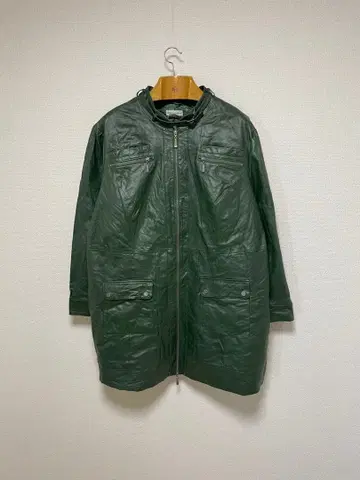 00s Jessica London 가죽 롱 라이더 자켓