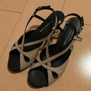 Rabokigosh works 베이지 스트랩 하이힐 23