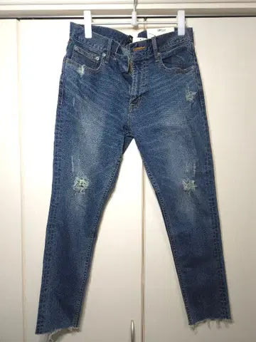 AZUL 데미지 가공 스키니 데님 M 사이즈 D/BLU 113