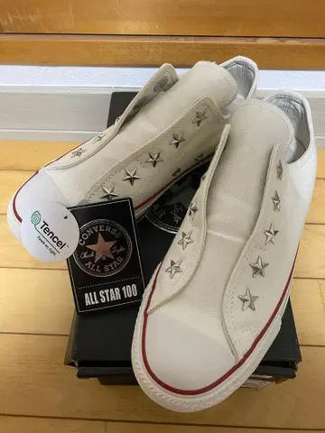 새상품 컨버스 별 스터드 슬립온 ALL STAR 100 24cm 화이트