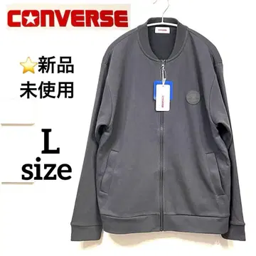 미사용 새상품 CONVERSE 집업 맨투맨 그레이 L 사이즈