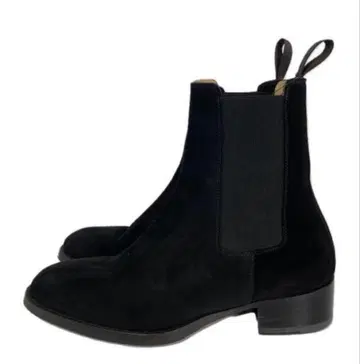 jonnlynx 블랙 스웨이드 사이드 고어 부츠