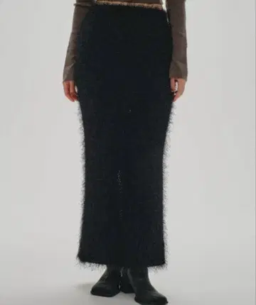 TODAYFUL 셰기 니트 스커트 36