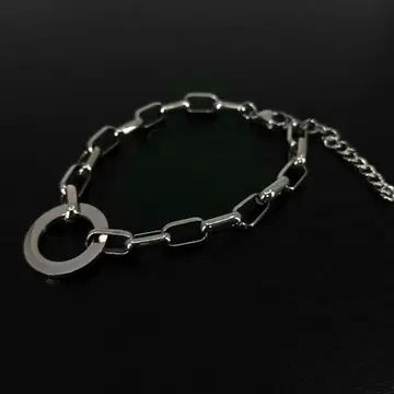실버 체인 링크 발찌 은 남성용 팔찌