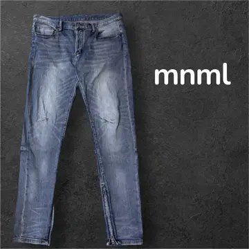 mnml 스키니 데님 블루 UK drip US drip