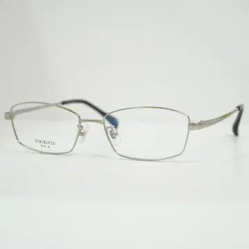 미사용 새상품 매트 실버 안경 프레임 남성용 스테인리스 소재