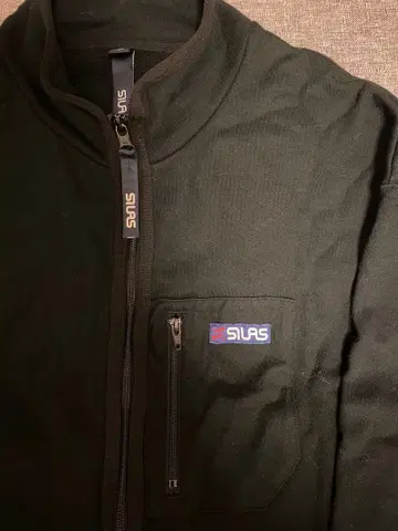 SILAS 풀 지퍼 블랙 맨투맨