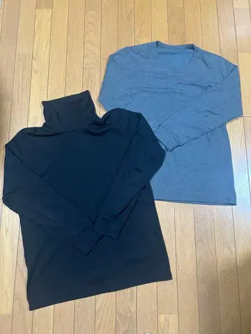 유니클로 울트라 웜 히트텍 단종 터틀&크루넥 2장 세트