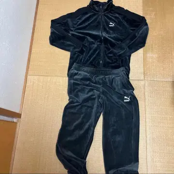 PUMA 푸마 벨로아 트랙 자켓 셋업 블랙 XS L