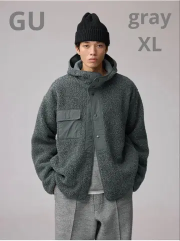 보아 플리스 스냅 후드티 by EG