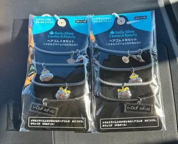 드래곤 퀘스트 머리끈 4개 세트 메탈 슬라임과 친구들 2세트