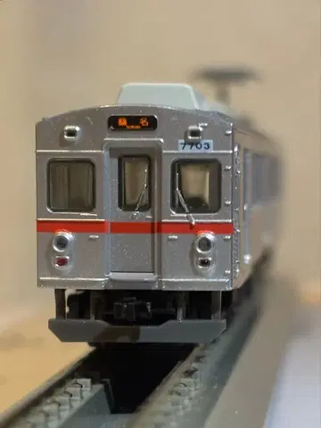 철도 콜렉션 요로 철도 7700계 빨간색 오비 3량 세트