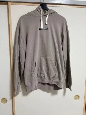 THE NORTH FACE 베이지 후드 부착 후드티