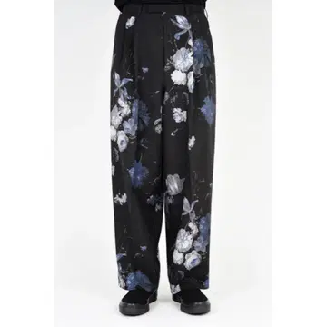 ladmusician 꽃무늬 와이드 팬츠