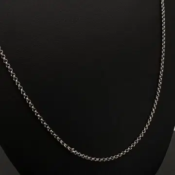 초롱 실버 은 체인 목걸이 심플