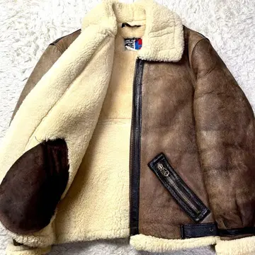 초두께/구하기 어려움 샷 B-9 B-3 무스탕 자켓 보머 36