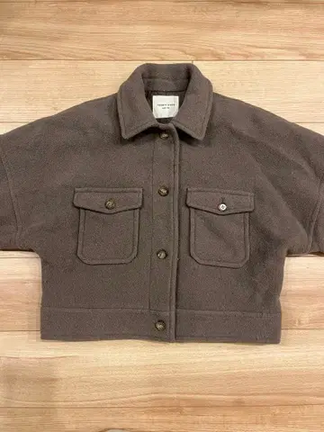 브라운 자켓 울 코트