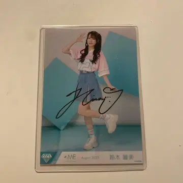 노이메 스즈키 히토미 브로마이드 친필