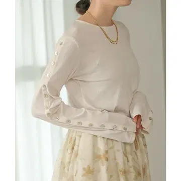 Bab 2WAY 소매 버튼 티셔츠