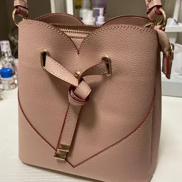 vis 하트컷 백 핑크