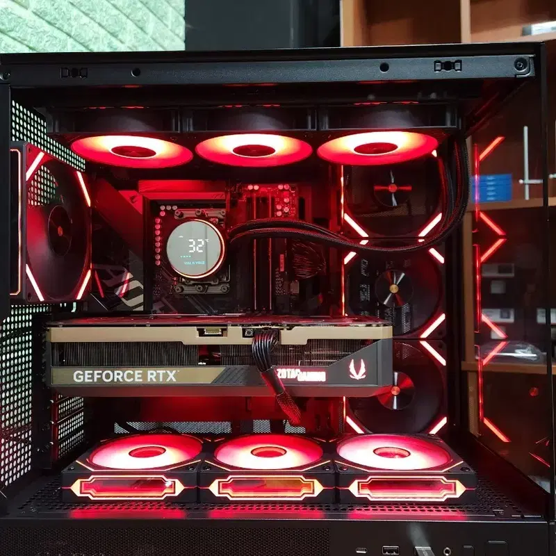 9800X3D & RTX5070TI 블랙 게이밍 컴퓨터 PC