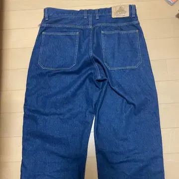 XLARGE 카모플라쥬 지퍼 달린 데님 팬츠