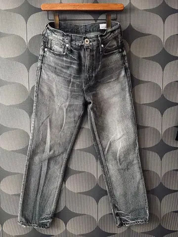 upper heights 데미지 가공 실버 데님 팬츠