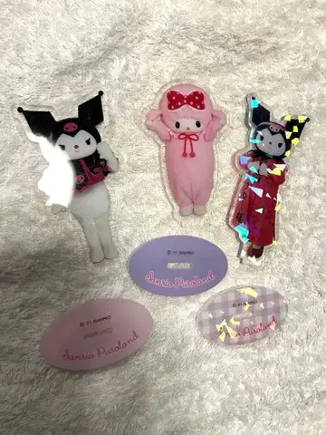 산리오 캐릭터 아크릴 스탠드 3개 세트 마이 스위트 피아노