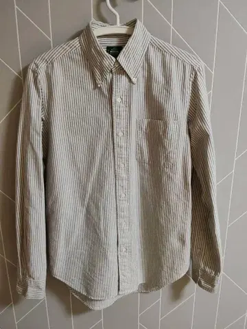 가마쿠라 셔츠 400 MADISON 긴팔 스트라이프 코튼100 38-85