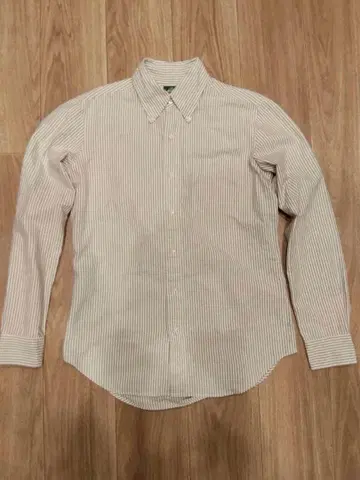 가마쿠라 셔츠 400 MADISON 긴팔 스트라이프 코튼100 38-85