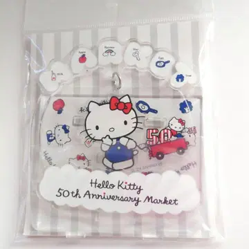 키티 50주년 흔들흔들 아크릴 스탠드 한정품