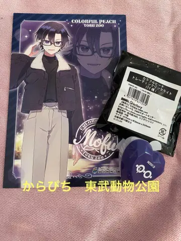 미사용 한정판 컬러풀 피치 토부 동물공원 엽서 반지 라이트