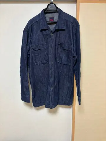 FULL COUNT 다크 데님 긴팔 셔츠 40