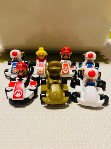 시크릿 마리오 카트 미니카 피규어 7개 세트