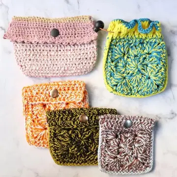 그래니 스퀘어 파우치 소품함 복조리 멀티 케이스 핸드메이드 세트